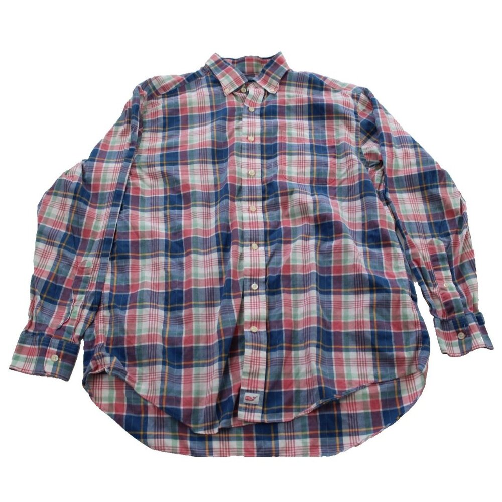 Vineyard Vines Men's Plaid Button Down Murray Shirt Size L